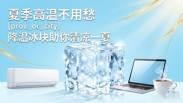 夏季高温不用愁 兰州降温冰块助你清凉一夏