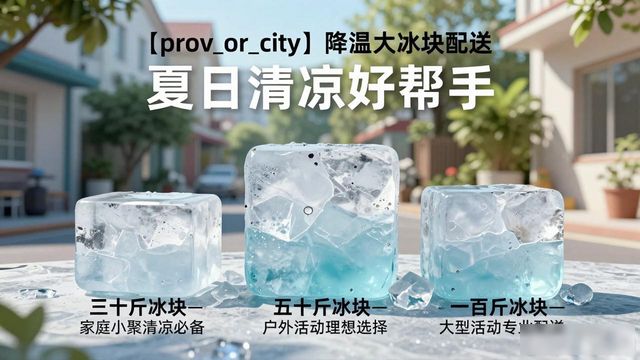 兰州降温大冰块配送 夏日清凉好帮手